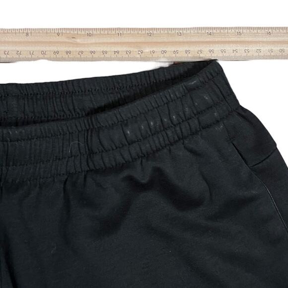 FILA M Y2K Streetwear Joggers Black Slim-Tapered Athletic Pants - Picture 3 of 5